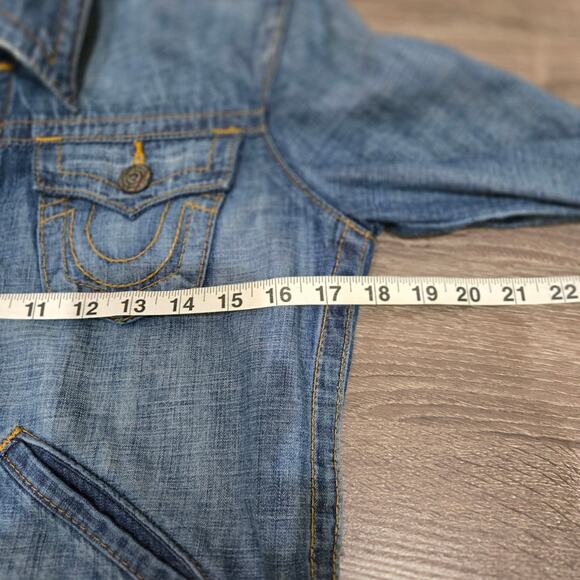 True Religion Blue Denim Jacket - Picture 8 of 13